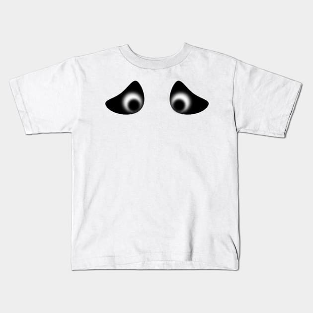 Funny scary eyes Kids T-Shirt by The_Dictionary